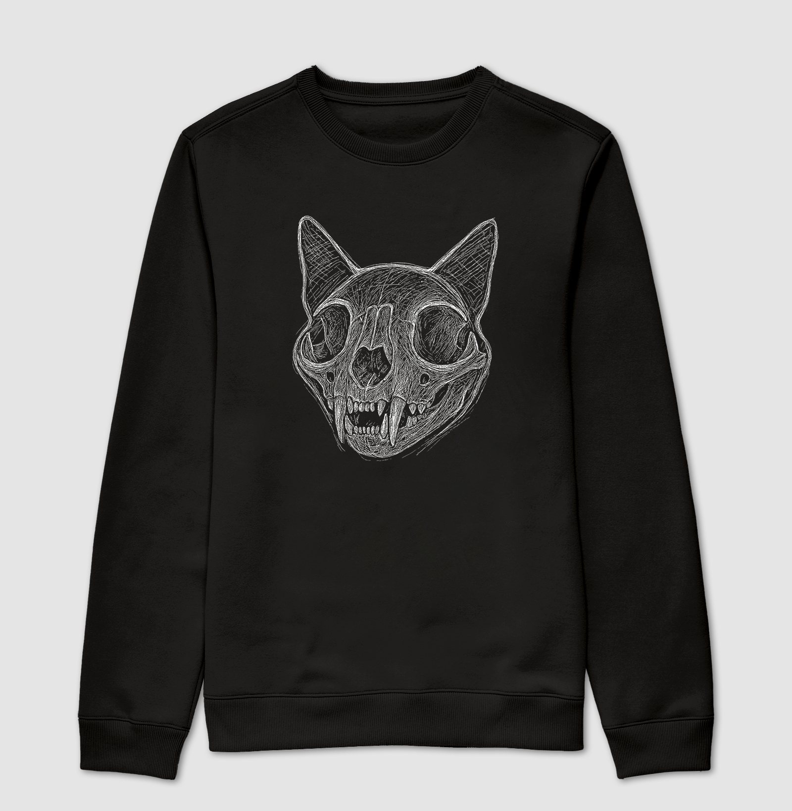 Cat Skull — Versão Branca