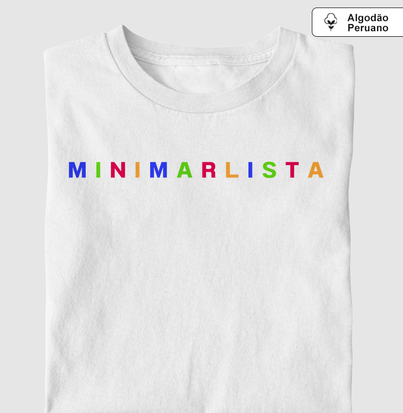 Camiseta Algodão Peruano Minimarlista
