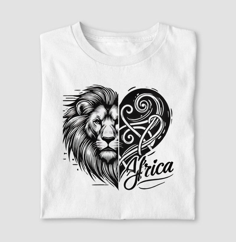 Camiseta Animalis Selva e Paixão 100% Algodão