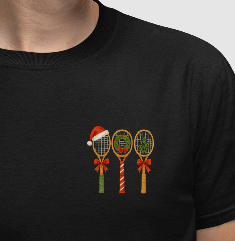 Tennis Christmas Rackets - minimalista