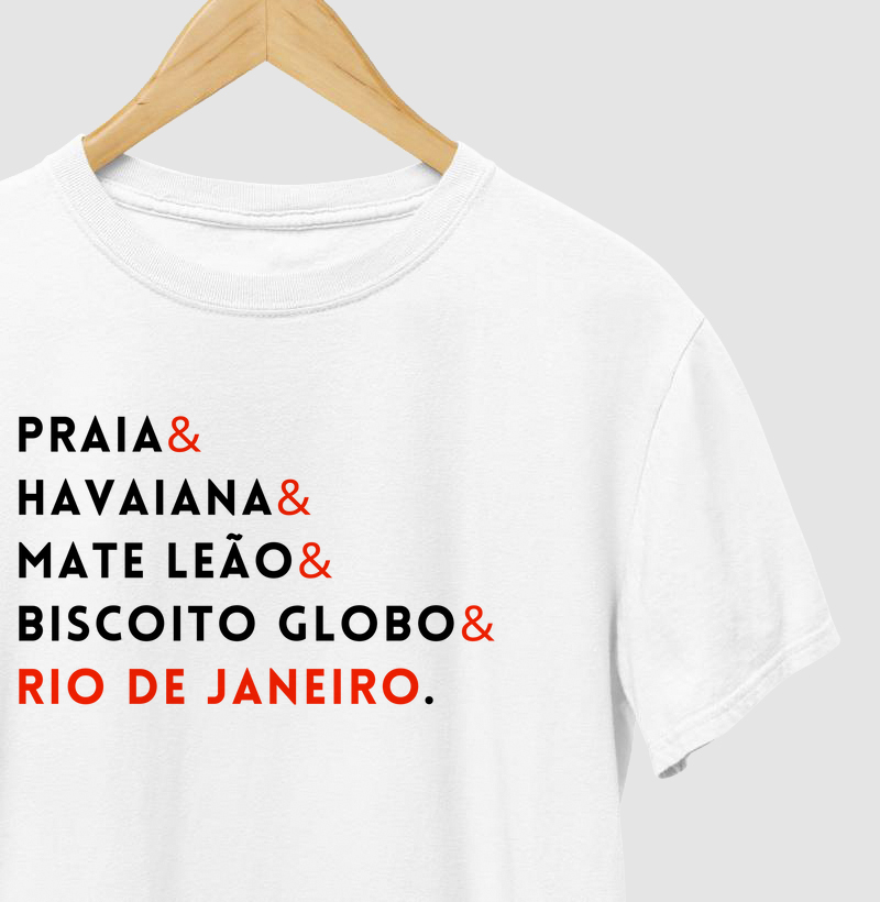 Camiseta Praia & Rio de Janeiro 