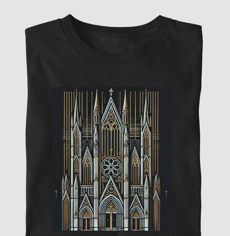 Camiseta estampada Majestade Gótica