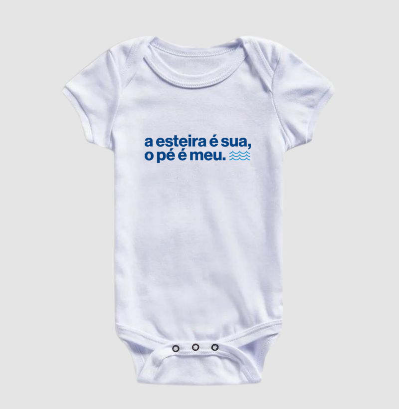 A esteira é sua, o pé é meu.
