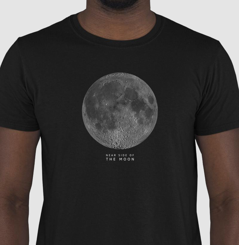 Camiseta near side of the Moon
