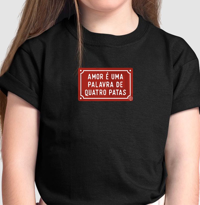 Placa Amor tem 4 Patas