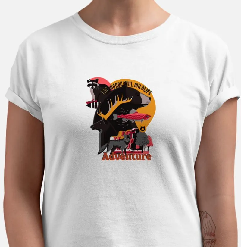 camiseta vida selvagem