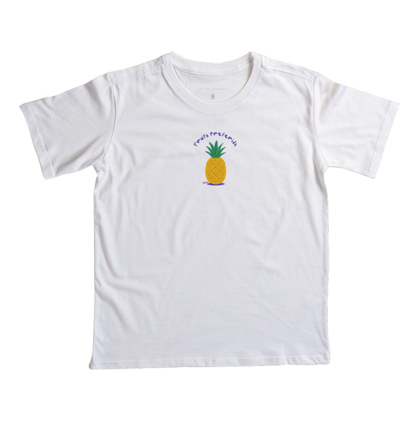 Camiseta Infantil "prefiro abacaxi"