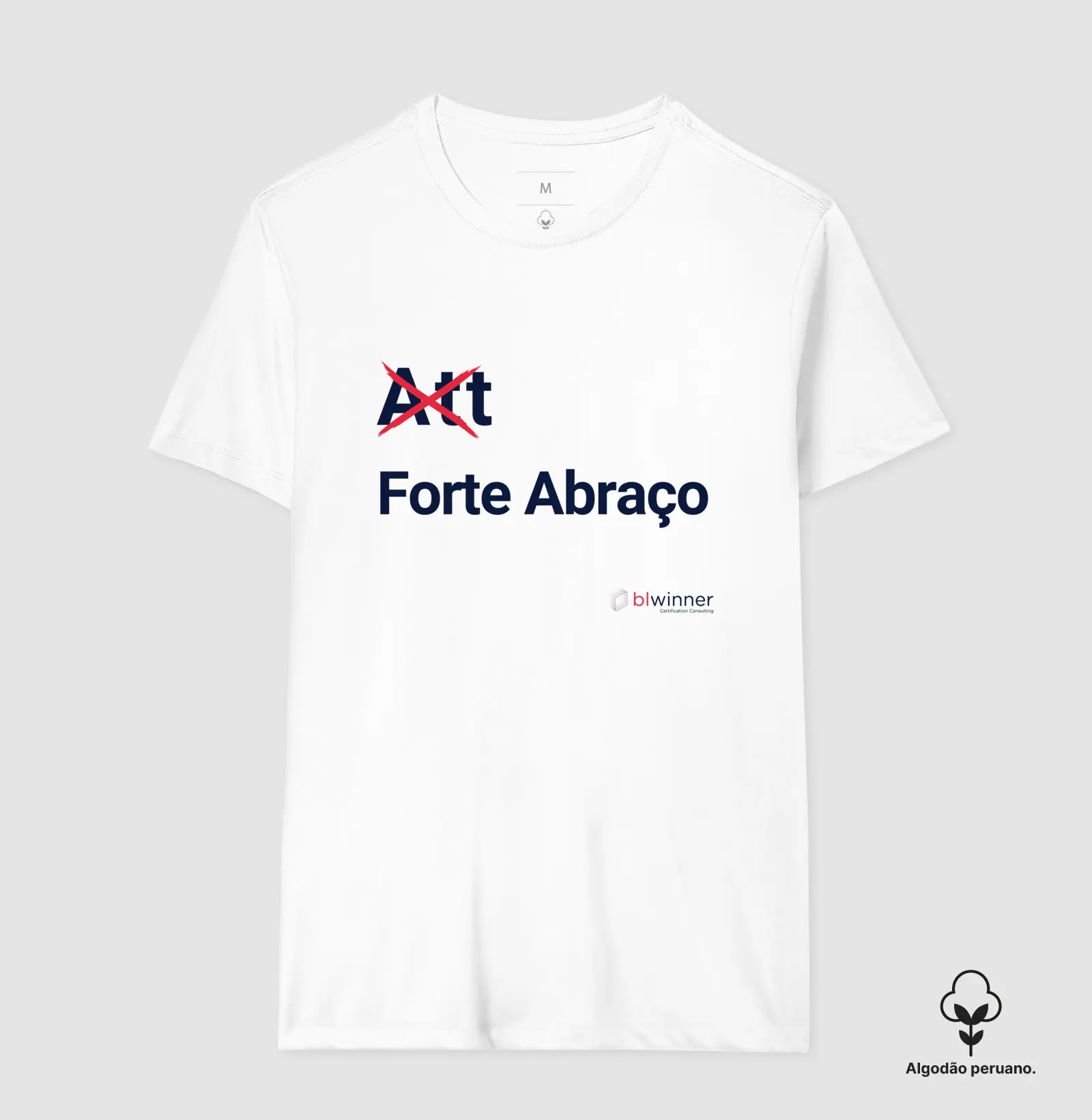 Camiseta Slim Att não, Forte Abraço!