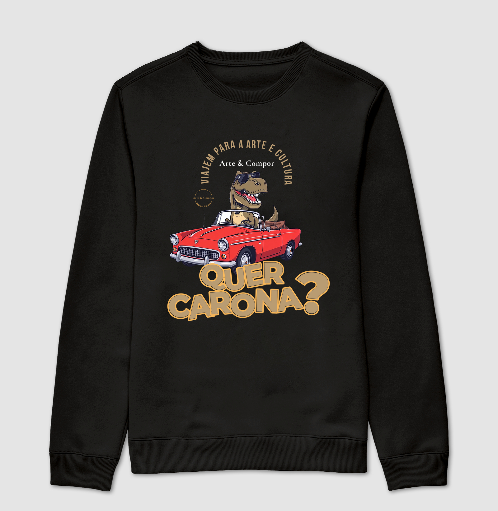 Camiseta Oversized Off White - Dino Convite