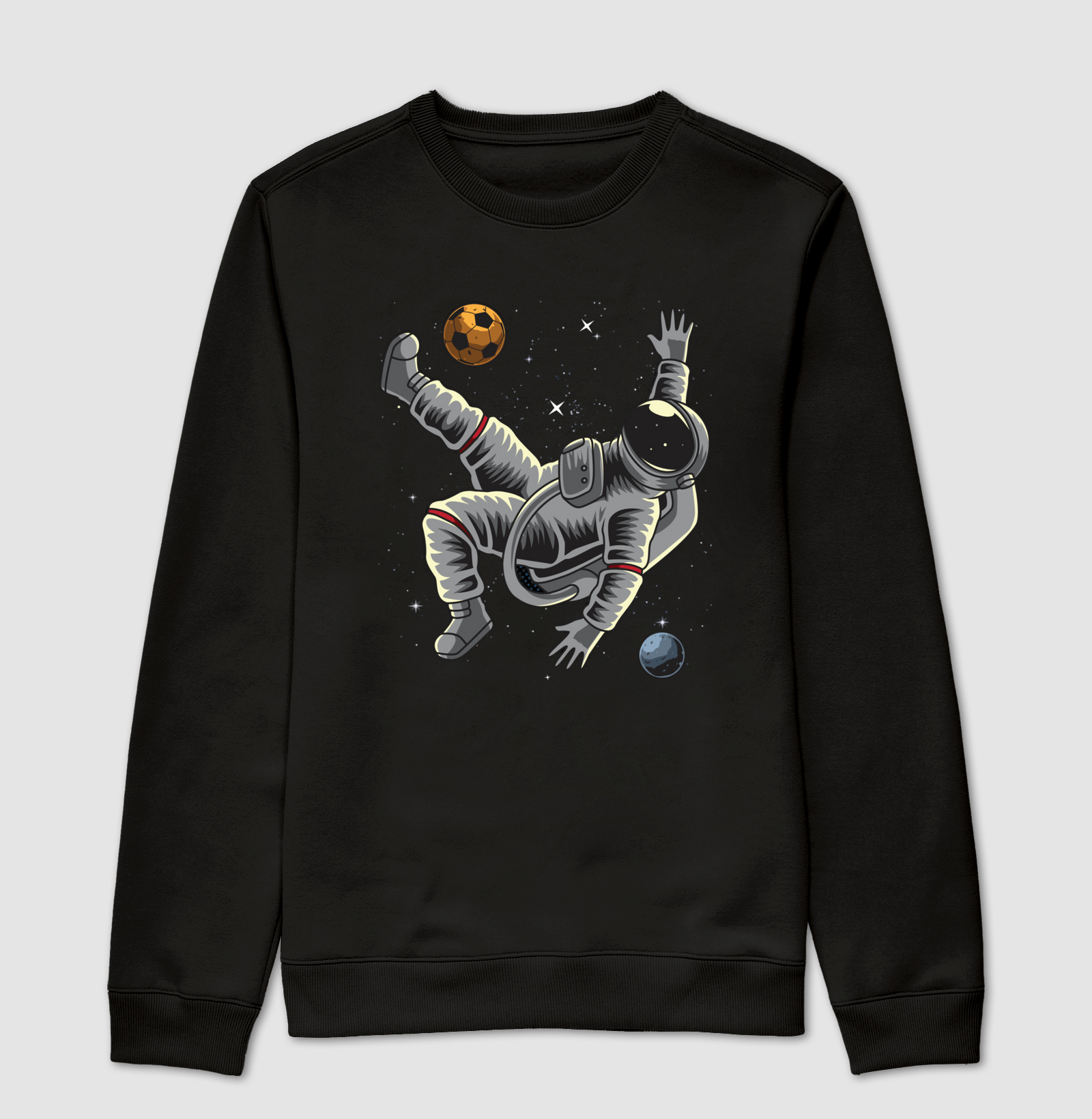 Astronauta Jogando Futebol no Espaço