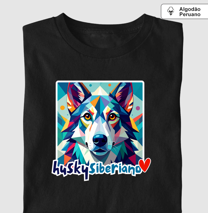 Geometric Husky Siberiano