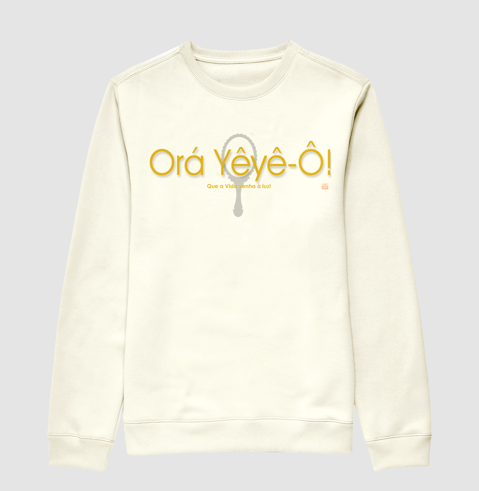 Suéter Moletom Orá Yêyê-Ô! Branca - Oxum