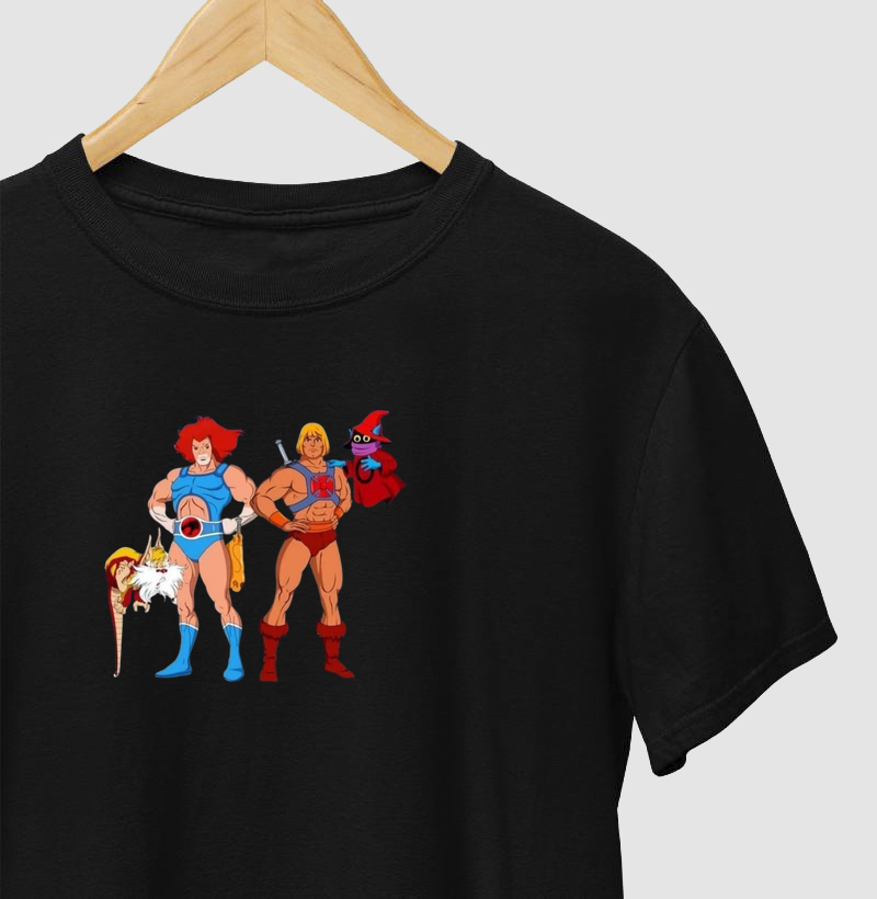 Camiseta Lion Thundercats e He-Man