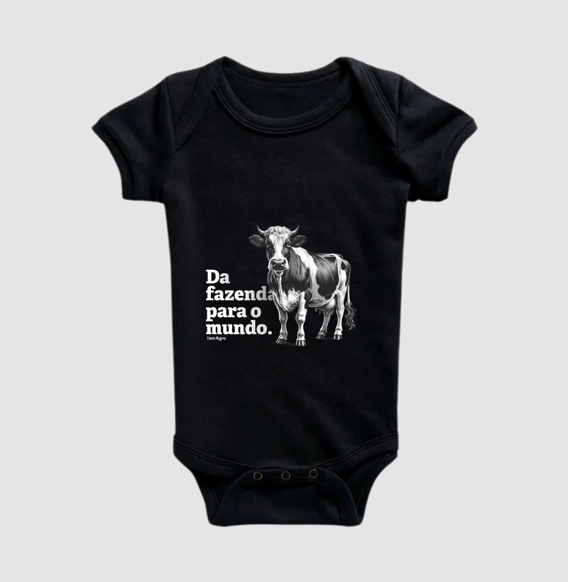 Body infantil Agro da fazenda para o mundo
