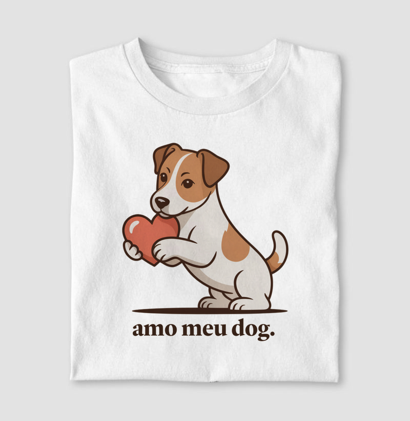 Camiseta Amo meu dog
