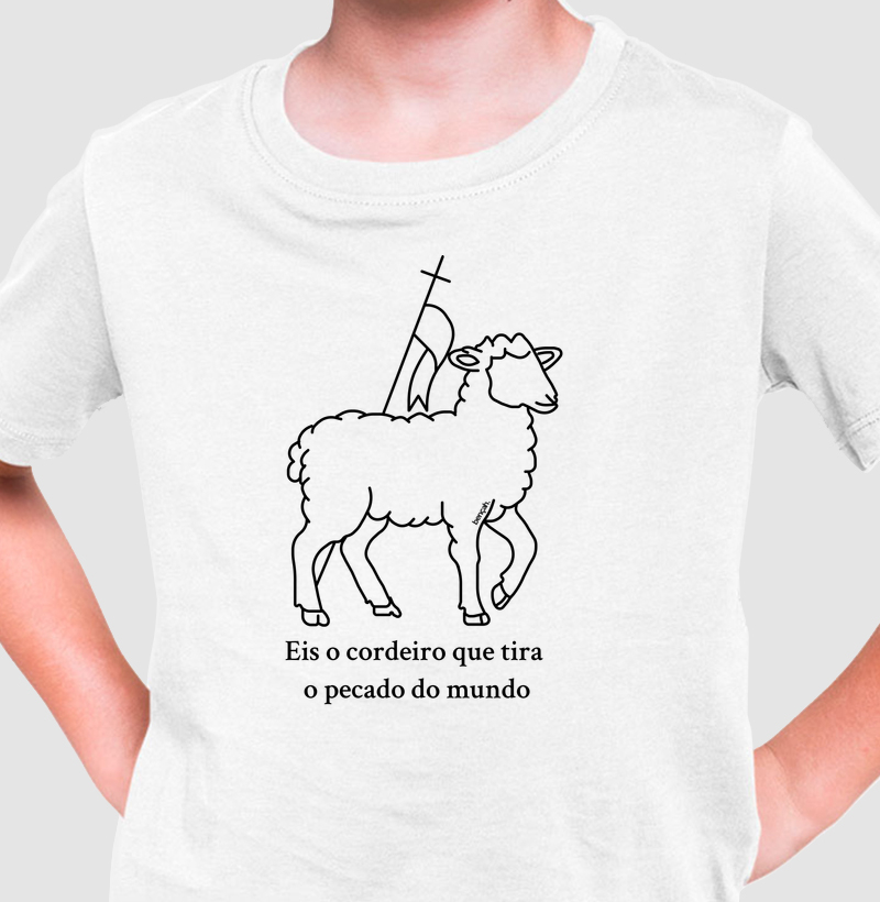 Camiseta Infantil Cordeiro