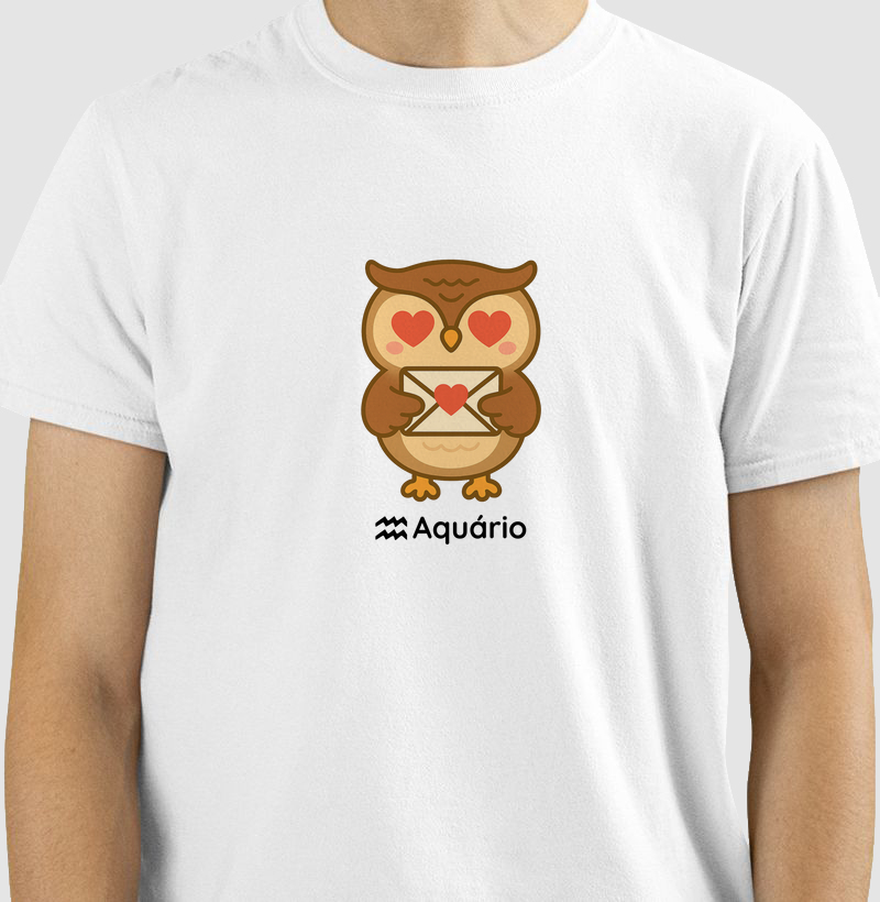 Coruja apaixonada - signo aquario