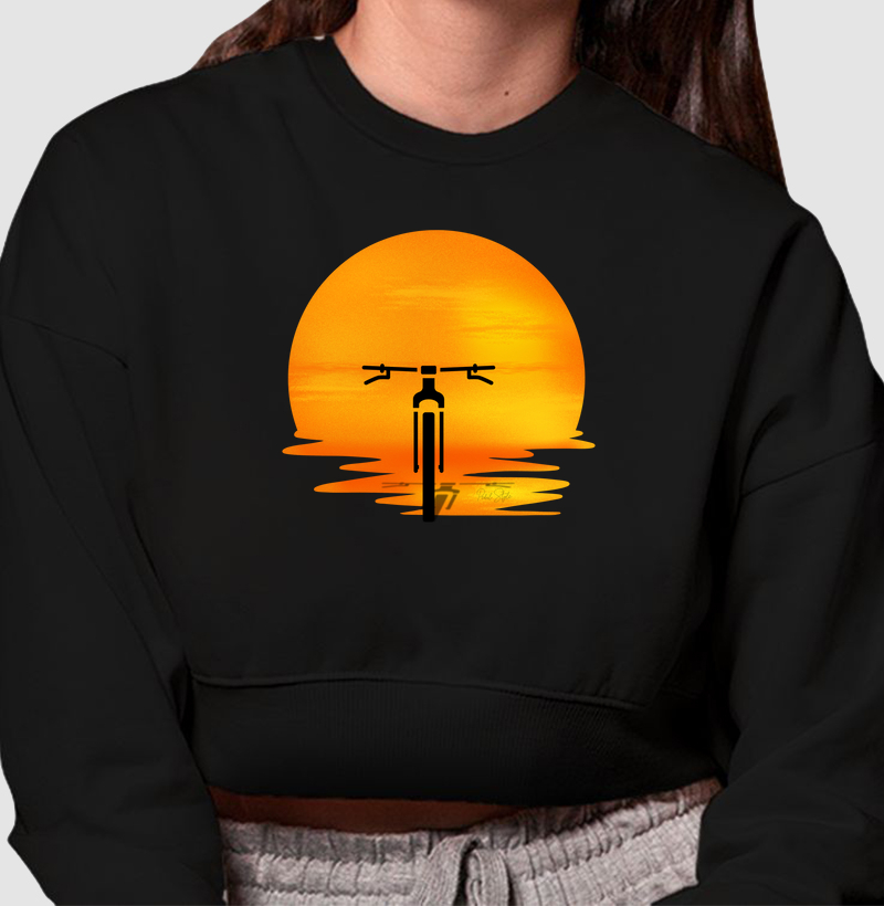 Cropped Moletom Sun 