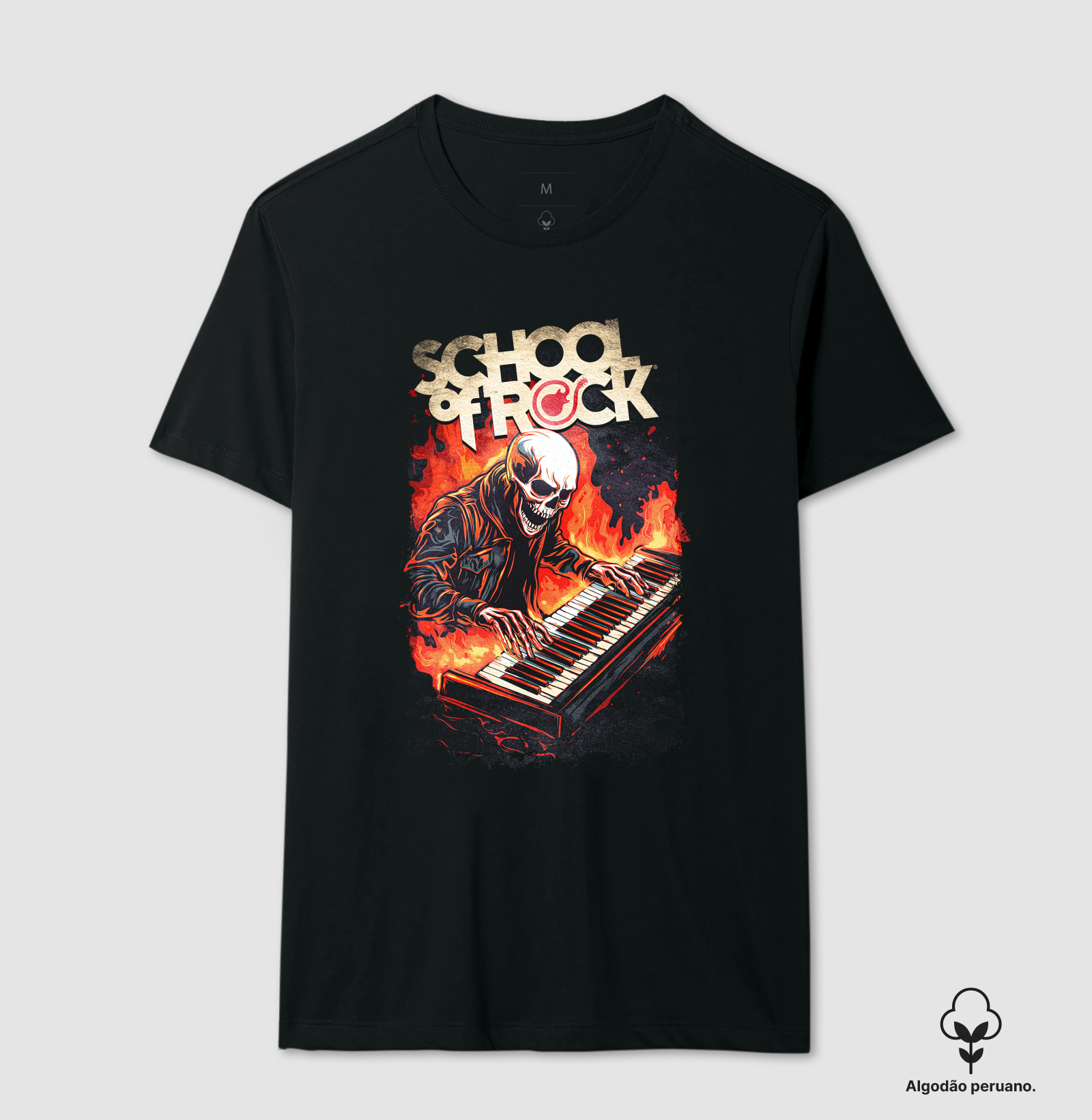 Skulls Of Rock Keyboard - Produto Premium - Algodão Peruano