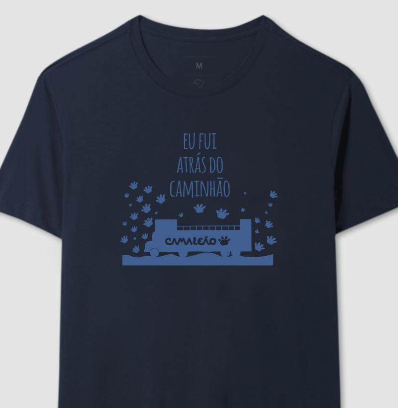 Camiseta Masculina Camaleão Atrás do Caminhão