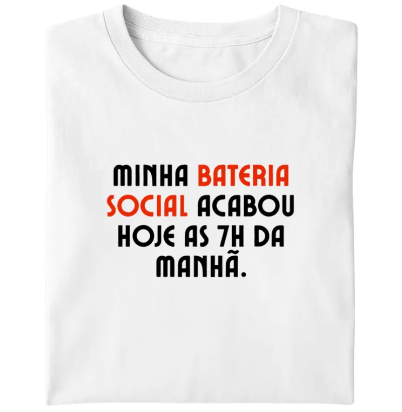 Minha bateria social acabou