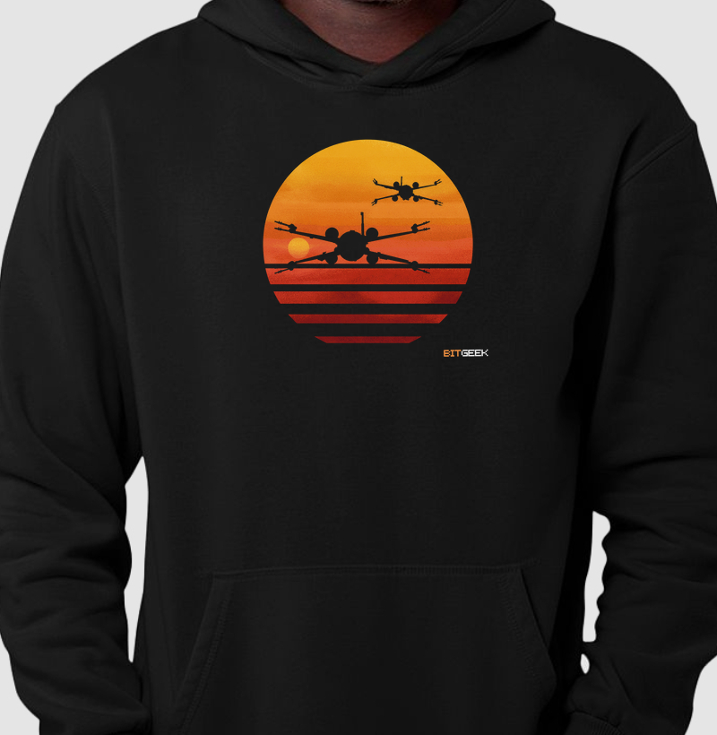 Hoodie Moletom X-Wing Sunset