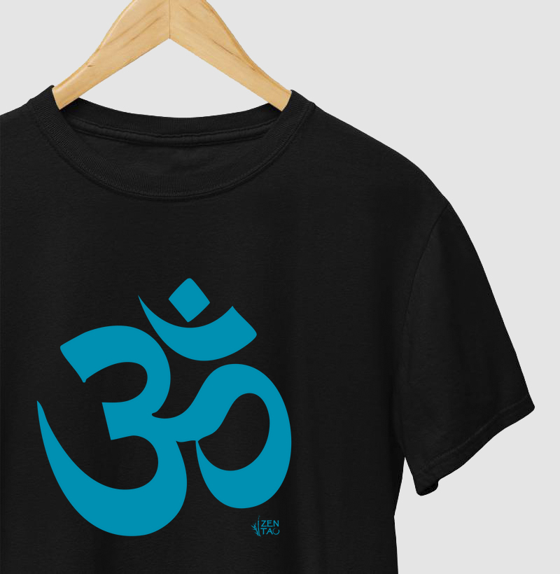 Yoga OM - O som da paz (estampa azul)