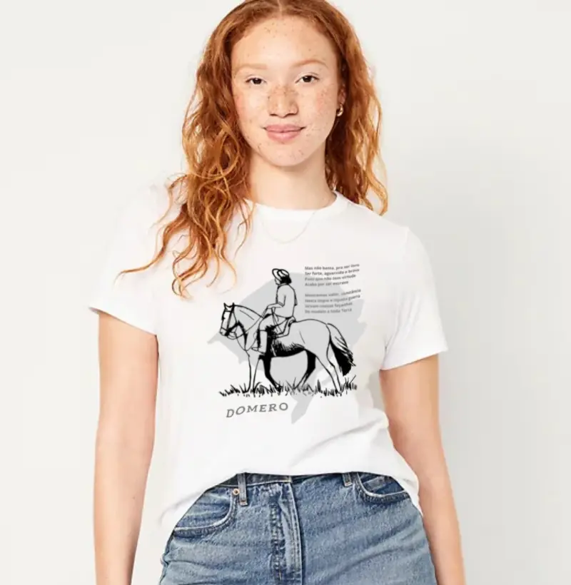 camiseta feminina branca rio grande