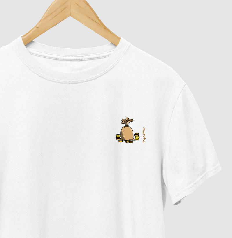 Camiseta Saco de Moedas logo