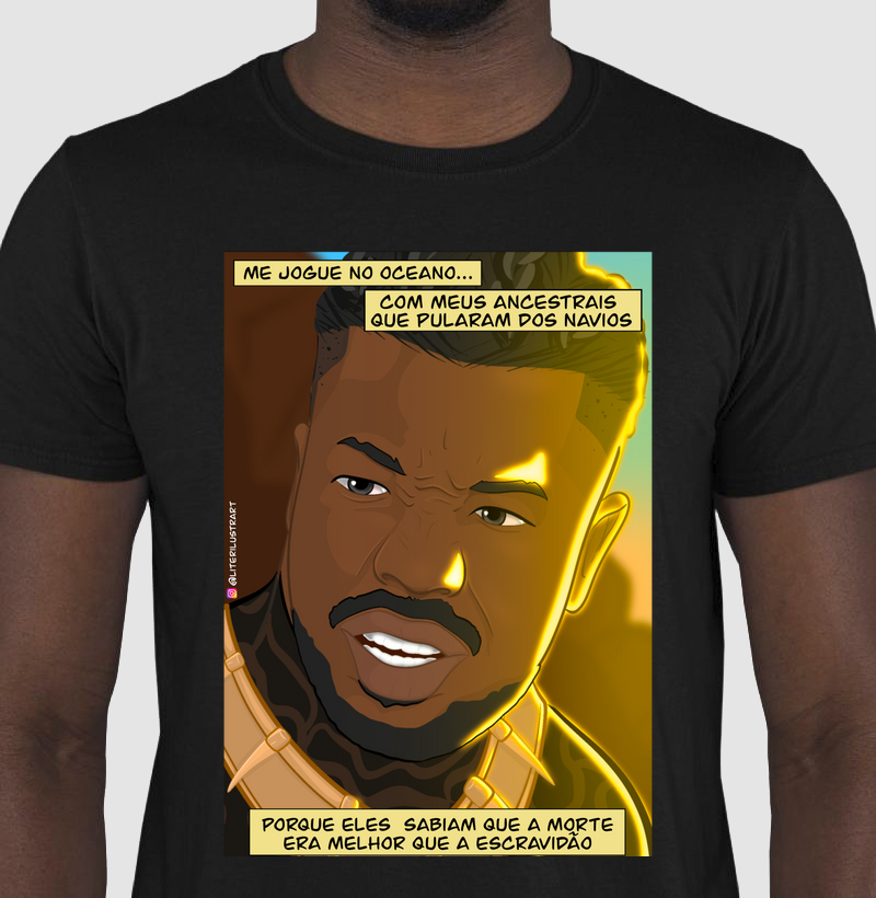 Killmonger rosto - por @literilustrart