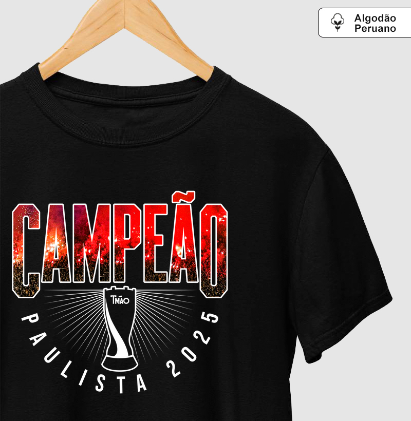 Camiseta Algodão Peruano - Campeão Paulista 25