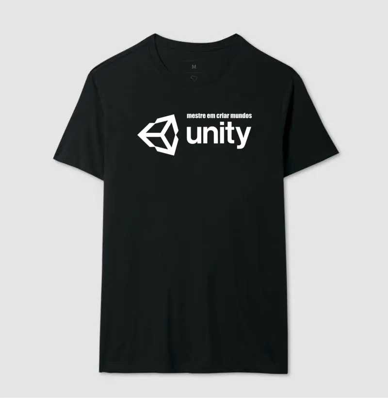 Camiseta Mestre em criar mundos Unity