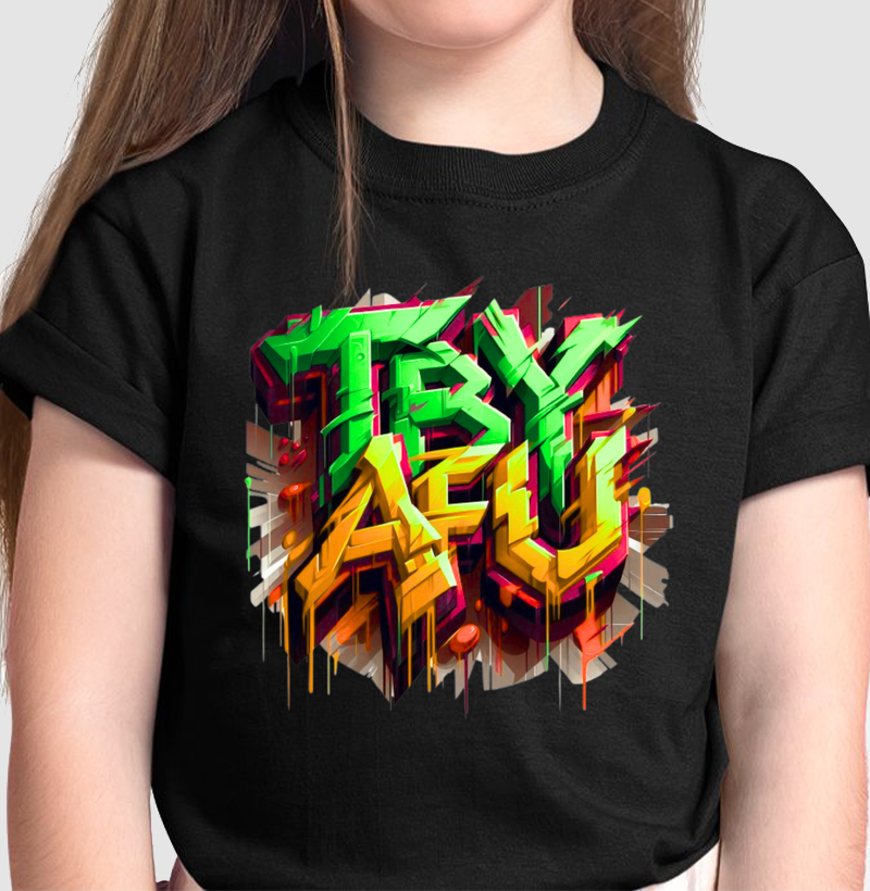 Camiseta Infantil Try Afú – Estilo, Conforto e Qualidade para os Pequenos!