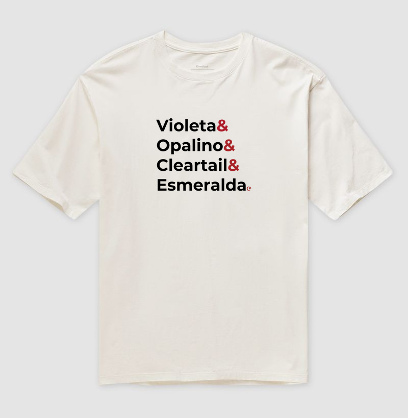 Camiseta Oversized - Frase Mutações