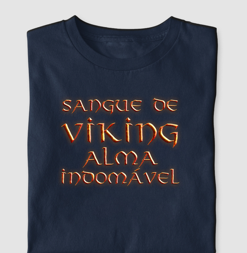 Frase sangue de Viking alma indomável