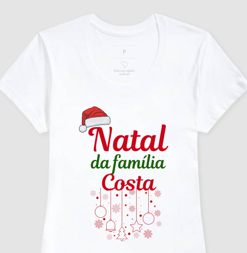 Camiseta Natal em família