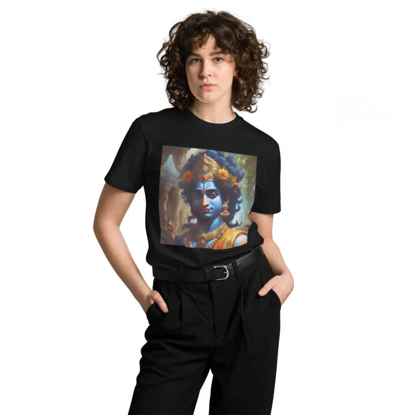 Conecte-se com o Divino: Adquira a Camiseta do Arquétipo Krishna!