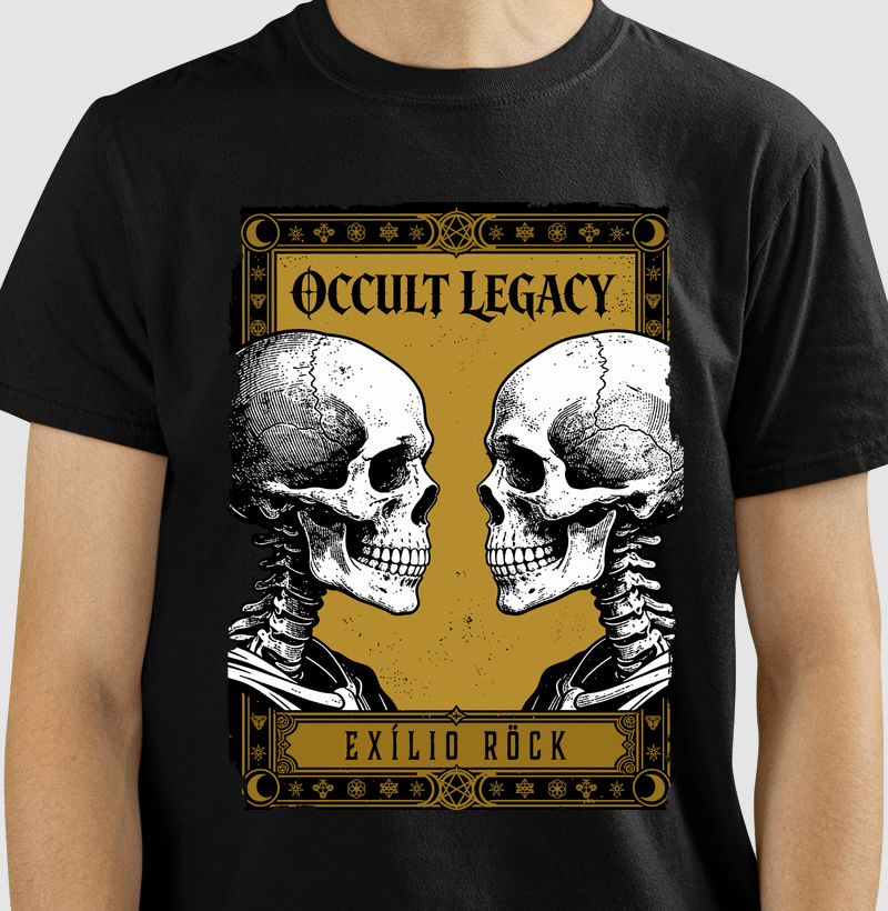 Camiseta Occult Legacy: O Cânone Visual do Horror e a Simetria do Memento Mori