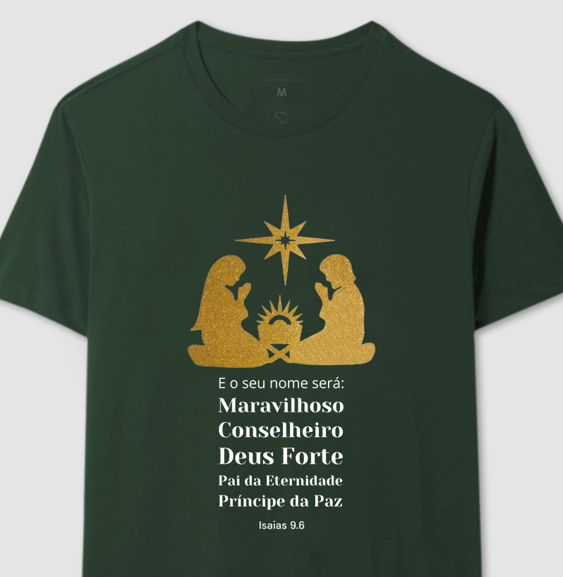 CAMISETA DE NATAL E O SEU NOME SERÁ