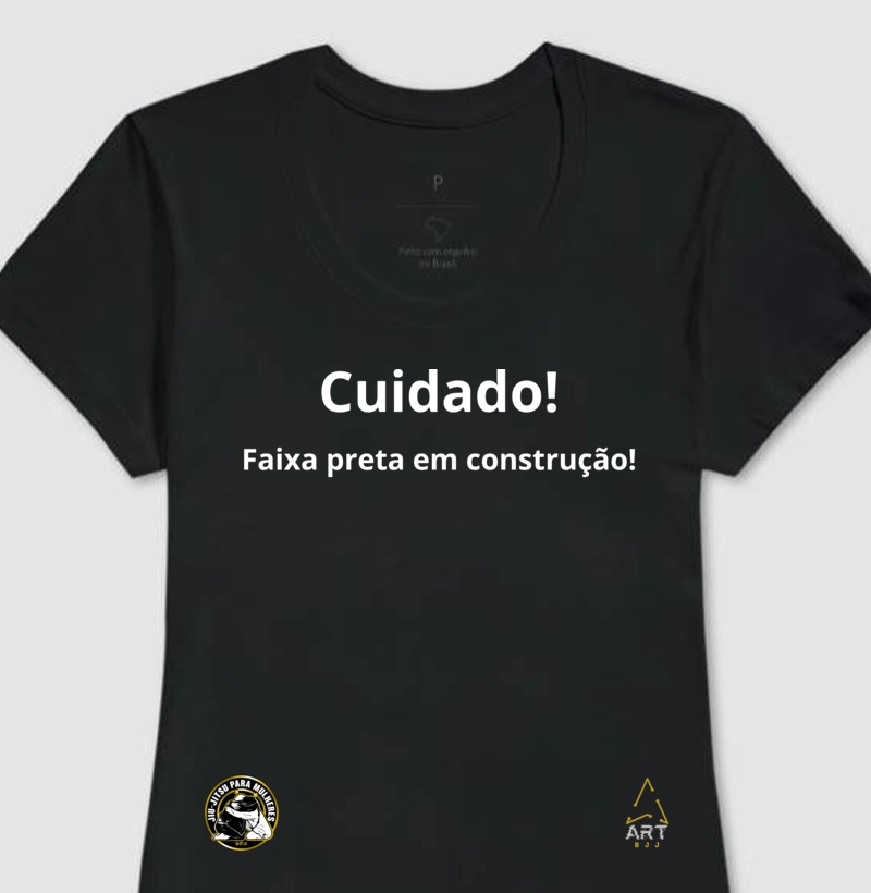 Cuidado Faixa preta em construção