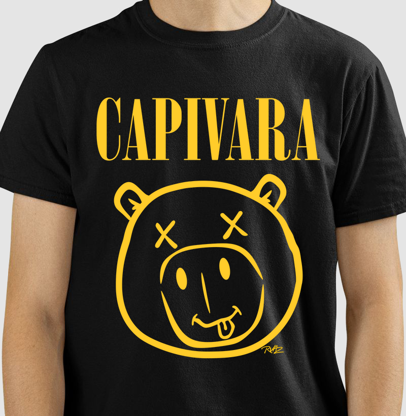 Camiseta Capivara Grunge