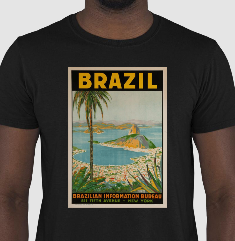 Cartaz Antigo Brazil Escritório de Turismo em Nova York