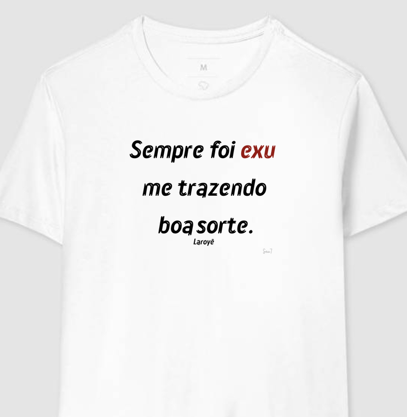 Boa sorte com Exu!