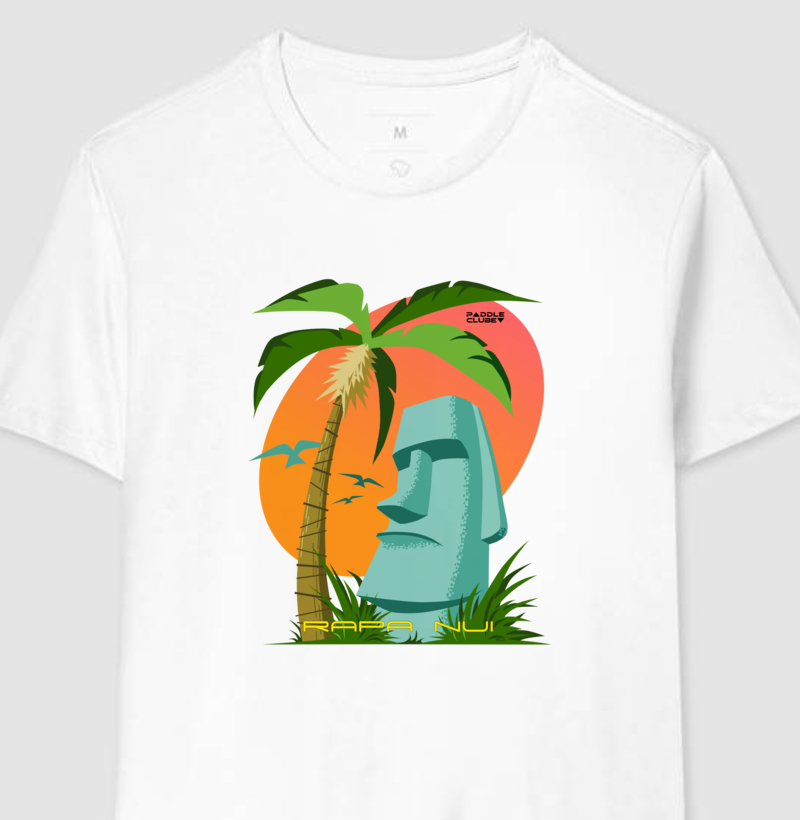 T-SHIRT Masculino e Feminina - Moai Rapa Nui