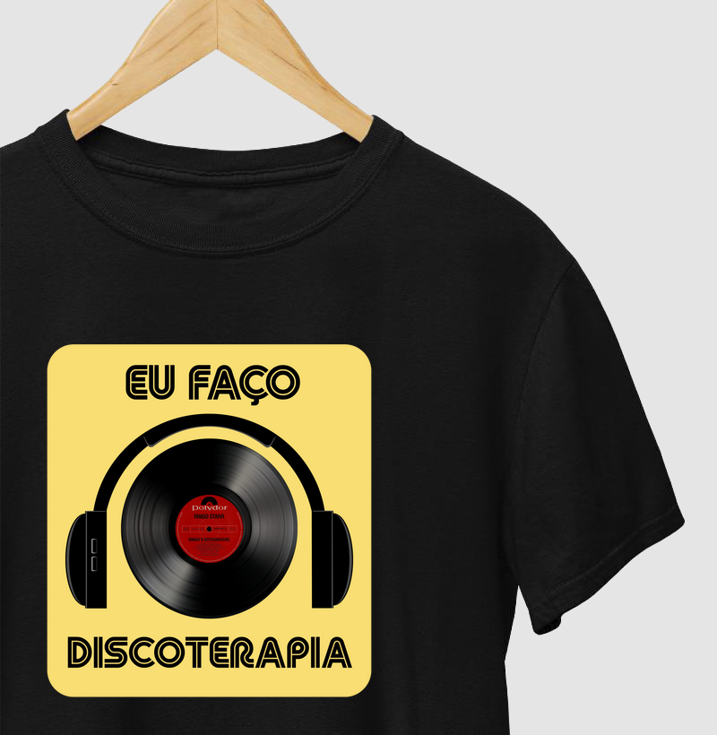 EU FAÇO DISCOTERAPIA - Fundo Amarelo