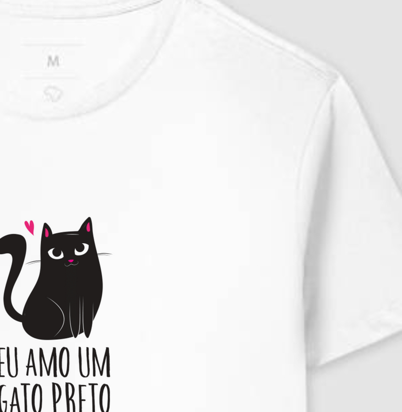 Eu amo um gato preto 