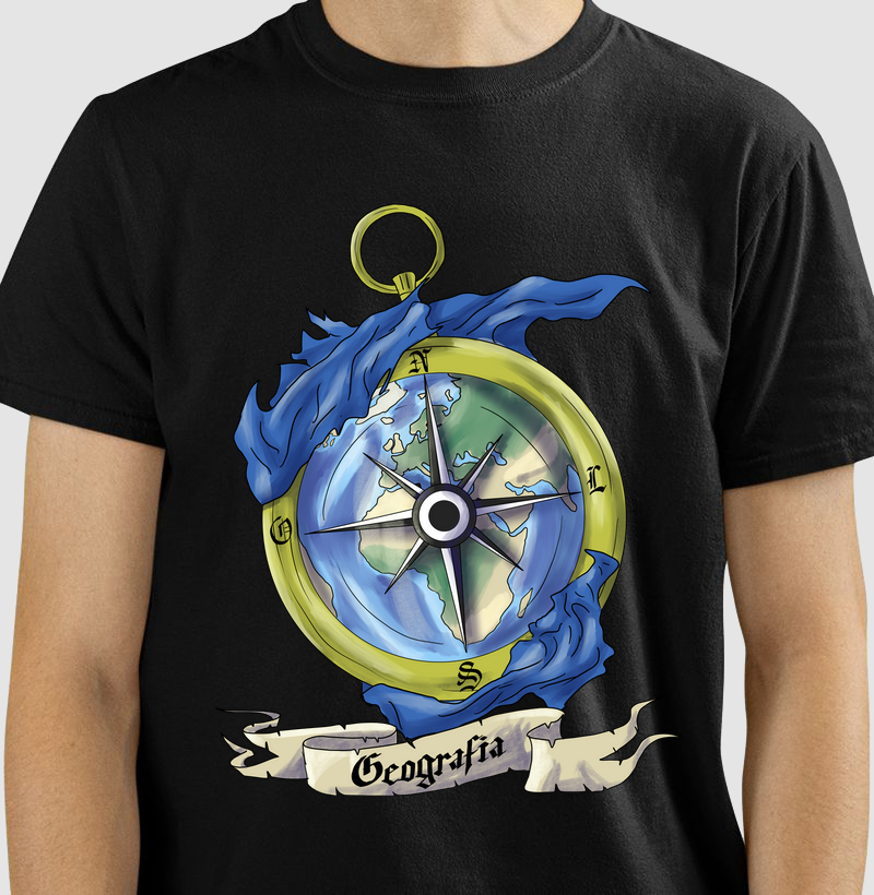 Camiseta Navegação de Geografia