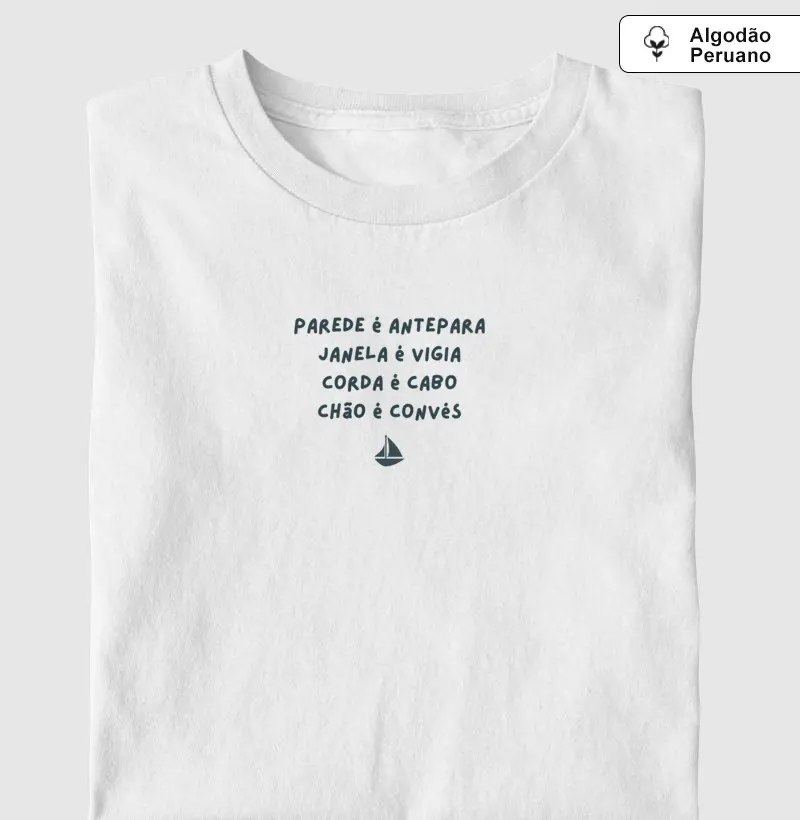 Camiseta Algodão Peruano Dicionário ao Mar