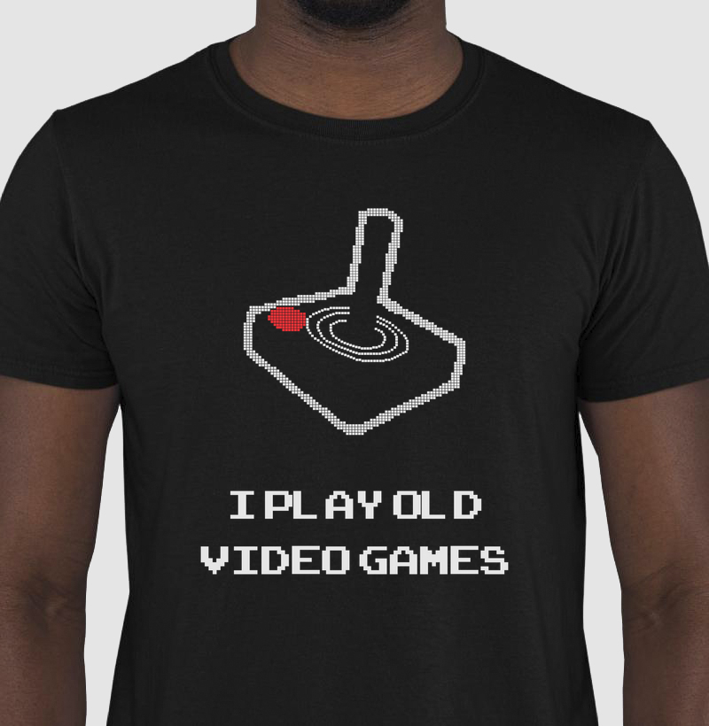 Old Gamer Joystick – Think Tee