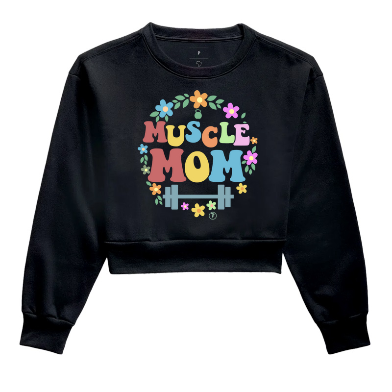 Cropped Moletom Muscle Mom